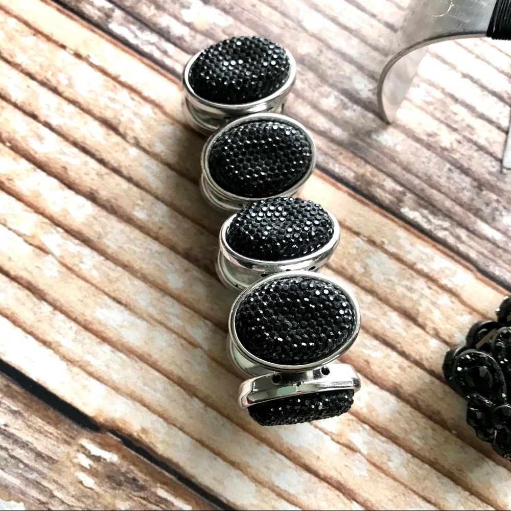 Multiple Black Bracelets - image 3